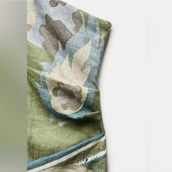 ZARA ZW COLLECTION PRINTED ASYMMETRIC DRESS SIZE M - Picture 6 of 10